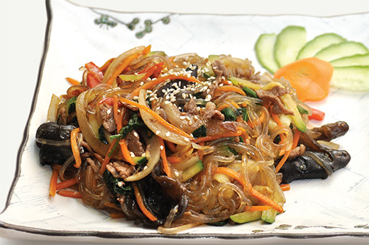 Vermicelle sauté aux légumes et avec ou sans boeuf