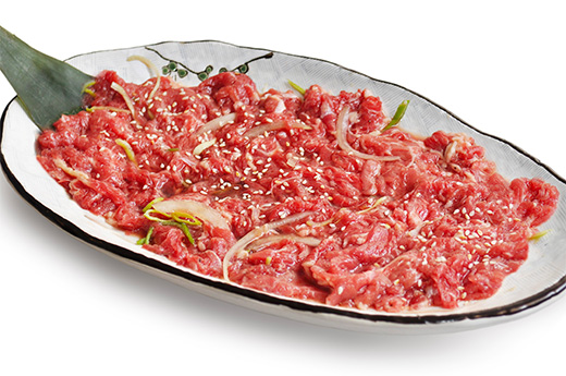 Barbecue coréen boeuf (entrecôte) + un bol de riz blanc
