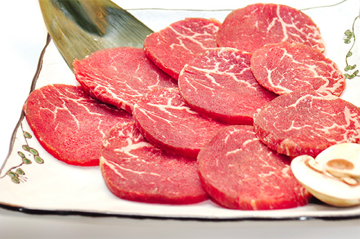 Barbecue filet de boeuf + un bol de riz blanc