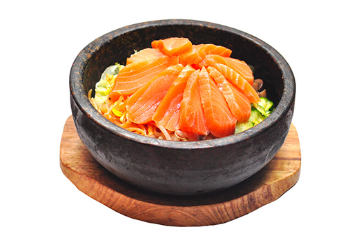 Bibimbap aux saumons (cuit)