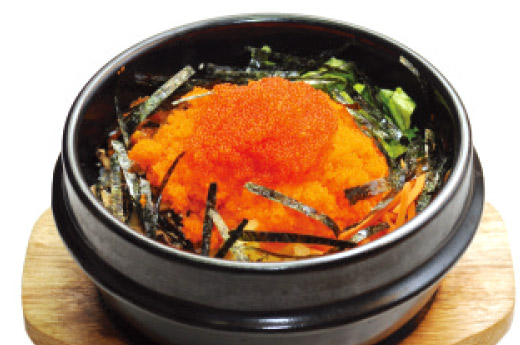 Bibimbap oeufs de saumon